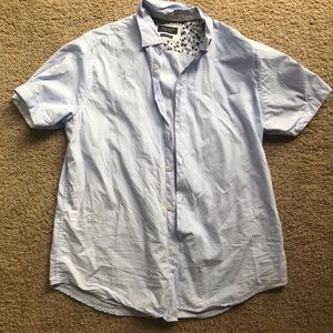 Denim & Flower Mens Button Down Short Sleeve